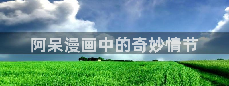 yy漫画主页：阿呆漫画中的奇妙情节